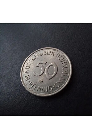 1982 almanya 50 pfennig ççt+/ça Eski yabancı madeni para