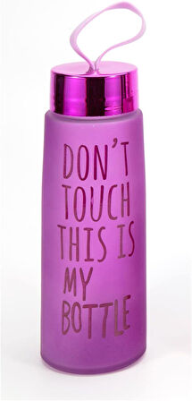 450 Ml Renkli Buzlu Cam Matara Meyve Suyu İçecek Suluk Su Şişesi