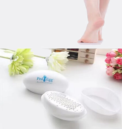 Ped Egg Pratik Kolay Ayak Bakım Törpüsü Topuk Rendesi, Bakım Aleti, Dayanıklı Manuel Pedikür Aracı, Ölü Cilt Temizleme için,