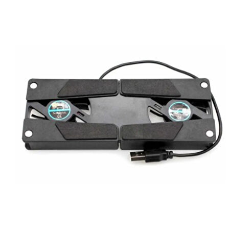 Katlanabilir, Soğutma Pedi, Dizüstü Soğutucu, Çift Fanlı Dizüstü Bilgisayar Standı, USB Powered, 7-15 inç, notebook Soğutucu,