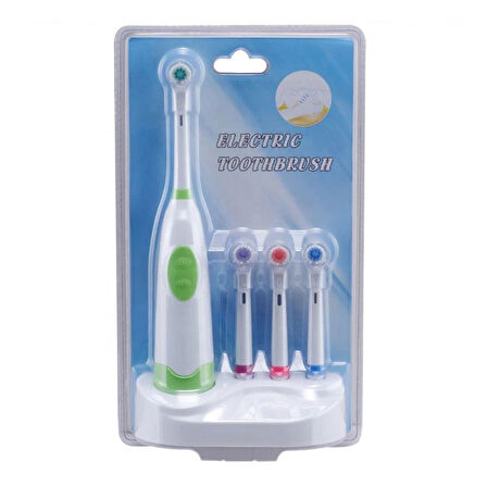 Dönen Başlıklı, Pilli, Otomatik Diş Fırçası, (3 Adet Yedek Başlık),