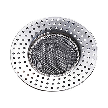 Paslanmaz Çelik Duş Lavabo Süzgeci, Büyük Boy, 9 cm,