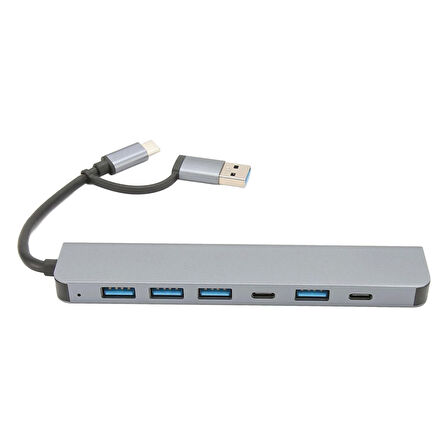 Type-C 7in1 Usb 3.0 Hub, USB/Type-c To USB A, USB C Macbook uyumlu Çevirici,