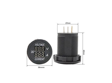 IC-231E Voltampermetre Pano Tipi 28 Mm