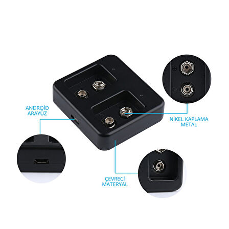 2X9 Volt Lityum Pil Şarj Cihazı DC8.4V/260mA (Li-ion, Li-Po, LiFePO4)