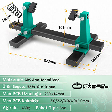 Ayarlanabilir PCB Levha Board Tutucu Havya Tamir Standı