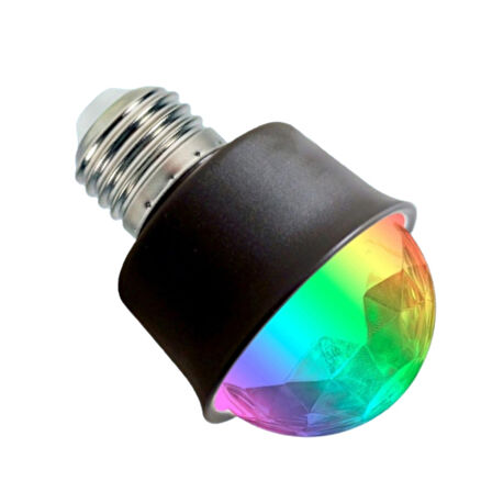 Mini 360 Derece Led 3.3 Watt E27 Duy Rgb Disko Lamba