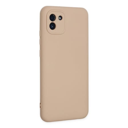 Galaxy A03 Kılıf Nano Içi Kadife - Pudra