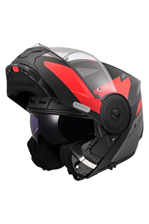 SCOPE 2 DURIA MAT SİYAH-KIRMIZI KASK