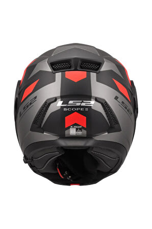 SCOPE 2 DURIA MAT SİYAH-KIRMIZI KASK