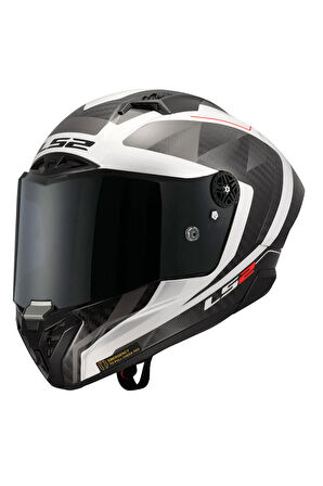 THUNDER KARBON GP AERO RAUTE BEYAZ-GRİ KASK