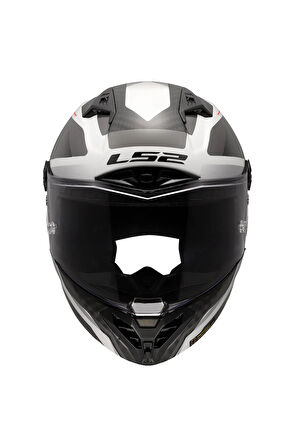 THUNDER KARBON GP AERO RAUTE BEYAZ-GRİ KASK