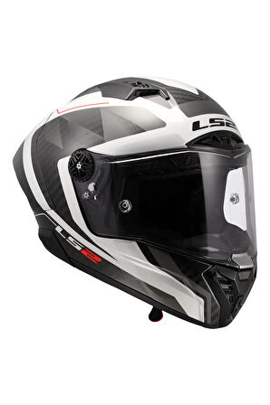 THUNDER KARBON GP AERO RAUTE BEYAZ-GRİ KASK