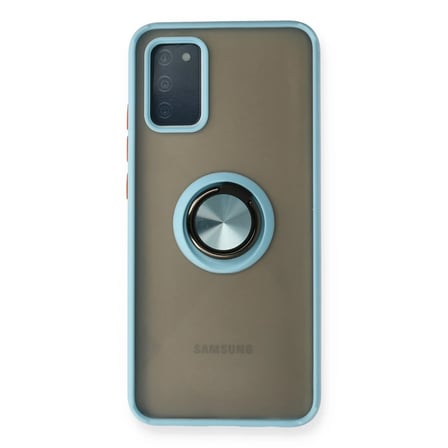 Galaxy A02S Kılıf Montreal Yüzüklü Kapak - Buz