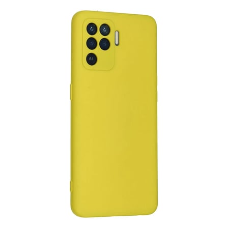 Reno 5 Lite Kılıf Nano Içi Kadife - Sarı