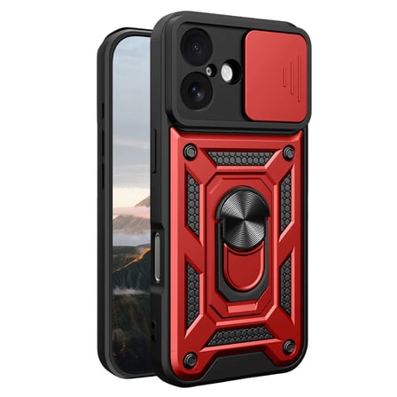 Iphone 17 Pars Lens Yüzüklü - Kırmızı