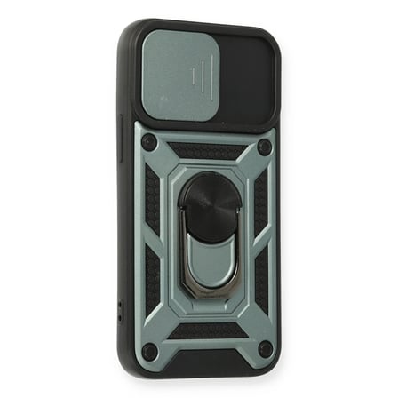 Iphone 12 Mini Kılıf Pars Lens Yüzüklü - Yeşil