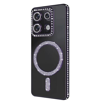 Redmi Note 13 4G Joke Simli Magneticsafe Kılıf - Derin Mor