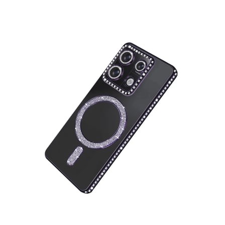 Redmi Note 13 4G Joke Simli Magneticsafe Kılıf - Derin Mor