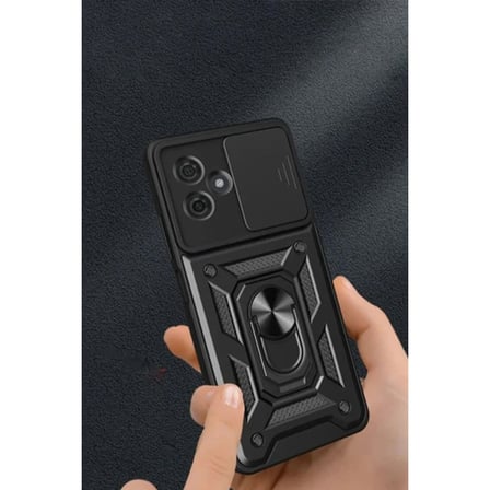 Redmi Note 13 Kılıf Pars Lens Yüzüklü - Kırmızı