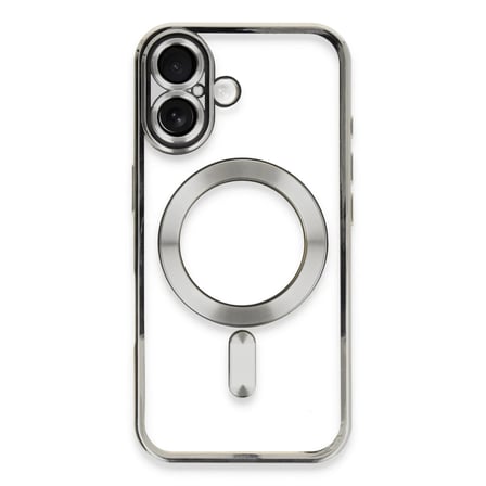 Iphone 16 Kılıf Kross Magneticsafe Kapak - Gümüş