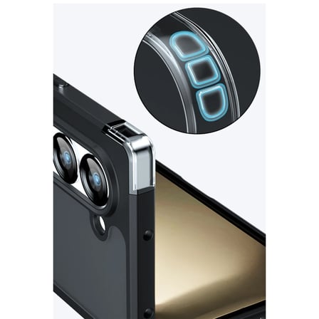 Galaxy Z Fold 5 Kılıf Blur Fold Kapak - Mat Siyah