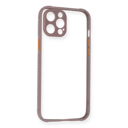 Iphone 12 Kılıf Miami Şeffaf - Mor