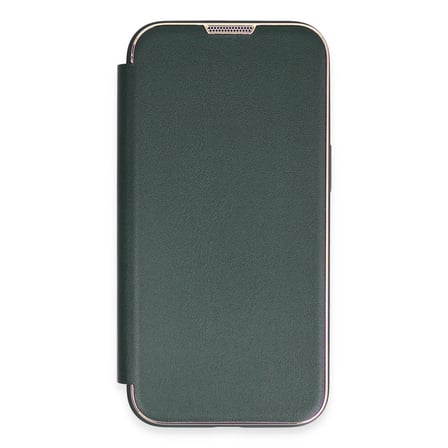 Iphone 13 Kılıf Dolpin Kapaklı - Koyu Yeşil