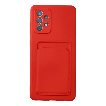 Galaxy A32 Kılıf Kelvin Kartvizitli - Kırmızı