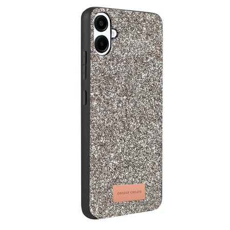 Galaxy A07 4G Bright Simli Kapak - Gümüş