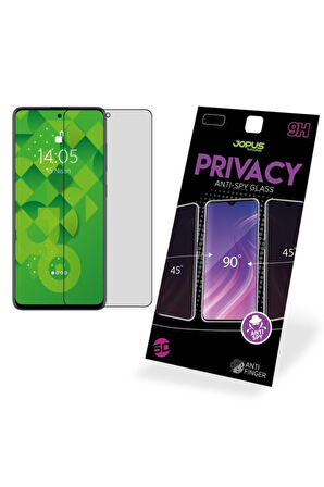 Samsung Galaxy M51 Hayalet Ekran Privacy Görünmez Gizli Tam Kaplayan Kırılmaz Cam
