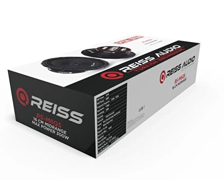 Reiss Audio Rs-m6qs Çifti 600w-240w Rms Deprem Serisi 16 Cm Oto Midrange Hoparlör Takımı