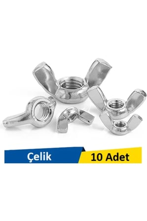 M8 Kelebek Somun 10 Adet