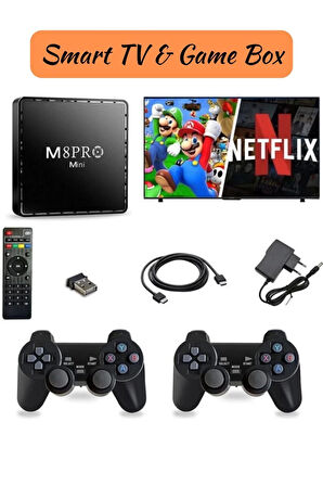 Smart TV Game Stick 4k HD +10000 Nostalji Retro Oyun Sup