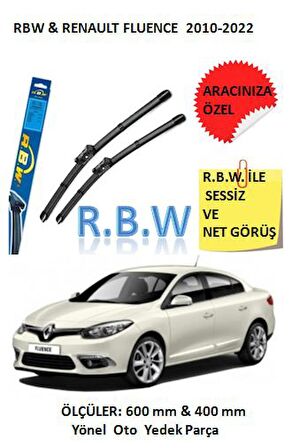 RBW  Renault Fluence   (2010-2022) Aracınız İçin Özel Muz Tip Silecek Takımı