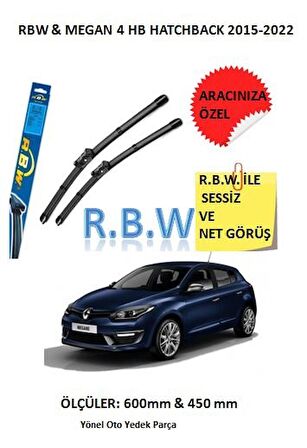 RBW  Renault Megane 4 Hatchback  (2015-2022) Aracınız İçin Özel Muz Tip Silecek Takımı