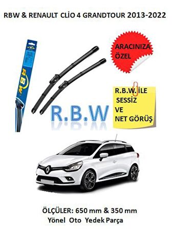 RBW  Renault Clio 4  Grandtour (2013-2022) Aracınız İçin Özel Muz Tip Silecek Takımı