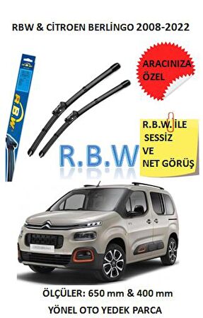 RBW  Citroen Berlingo  (2008-2022)  Aracınız İçin Özel Muz Tip Silecek Takımı