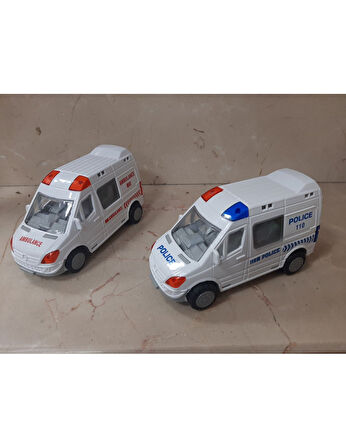 Sürtmeli Polis ve İtfaiye Minibüsleri