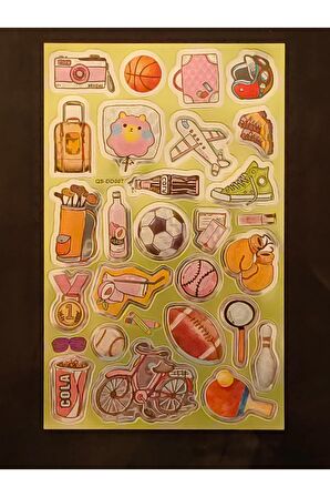 20x13cm Orta Boy graffiti vintage trend model-11 çocuk genç çıkartma telefon tablet etiket sticker