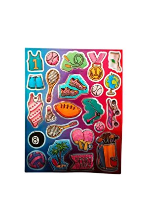 20x25cm Büyük Boy graffiti vintage trend model-6 çocuk genç çıkartma telefon tablet etiket sticker