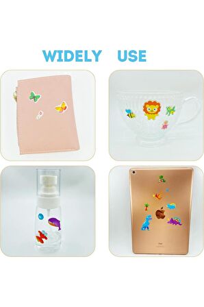 Kabartma Dinozor-3 puffy çocuk kız erkek defter tablet telefon dekoratif etiket çıkartma sticker