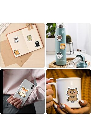 CATS kediler Kabartmalı puffy model-6 çocuk kız erkek etiket çıkartma sticker