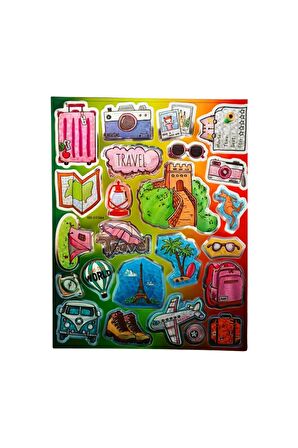 20x25cm Büyük Boy graffiti vintage trend model-12 çocuk genç çıkartma telefon tablet etiket sticker