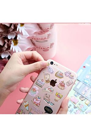 Şeffaf damla  kristal model-3 POP ART dekoratif telefon defter laptop etiket çıkartma sticker