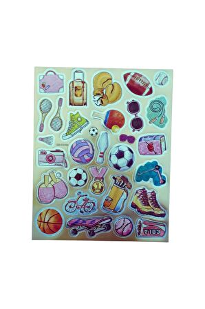 20x25cm Büyük Boy graffiti vintage trend model-10 çocuk genç çıkartma telefon tablet etiket sticker