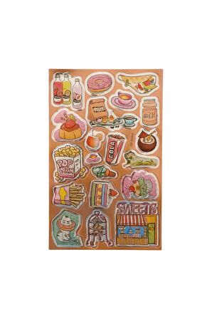 20x13cm Orta Boy graffiti vintage trend model-7 çocuk genç çıkartma telefon tablet etiket sticker