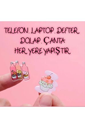 Şeffaf damla  kristal model-2 POP ART dekoratif telefon defter laptop etiket çıkartma sticker