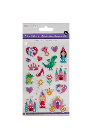 Kabartmalı model masal kahramanları telefon PC party dekoratif çocuk etiket çıkartma puffy sticker