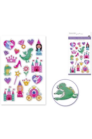 Kabartmalı model masal kahramanları telefon PC party dekoratif çocuk etiket çıkartma puffy sticker